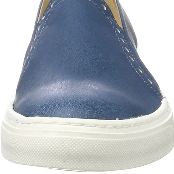 🇮🇹 Peperosa Women 102 Derbys Flats Blue natural leather loafers Made in Italy - Picture 7 of 10